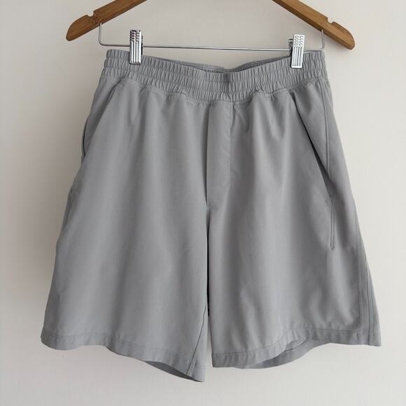 Lululemon Shorts Mens Medium Gray Pace Breaker 9'' Lined Silver Drop Performance - Picture 1 of 9